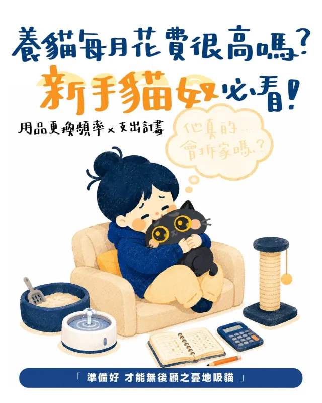 新手貓奴支出計畫總覽：準備貓咪用品與預算