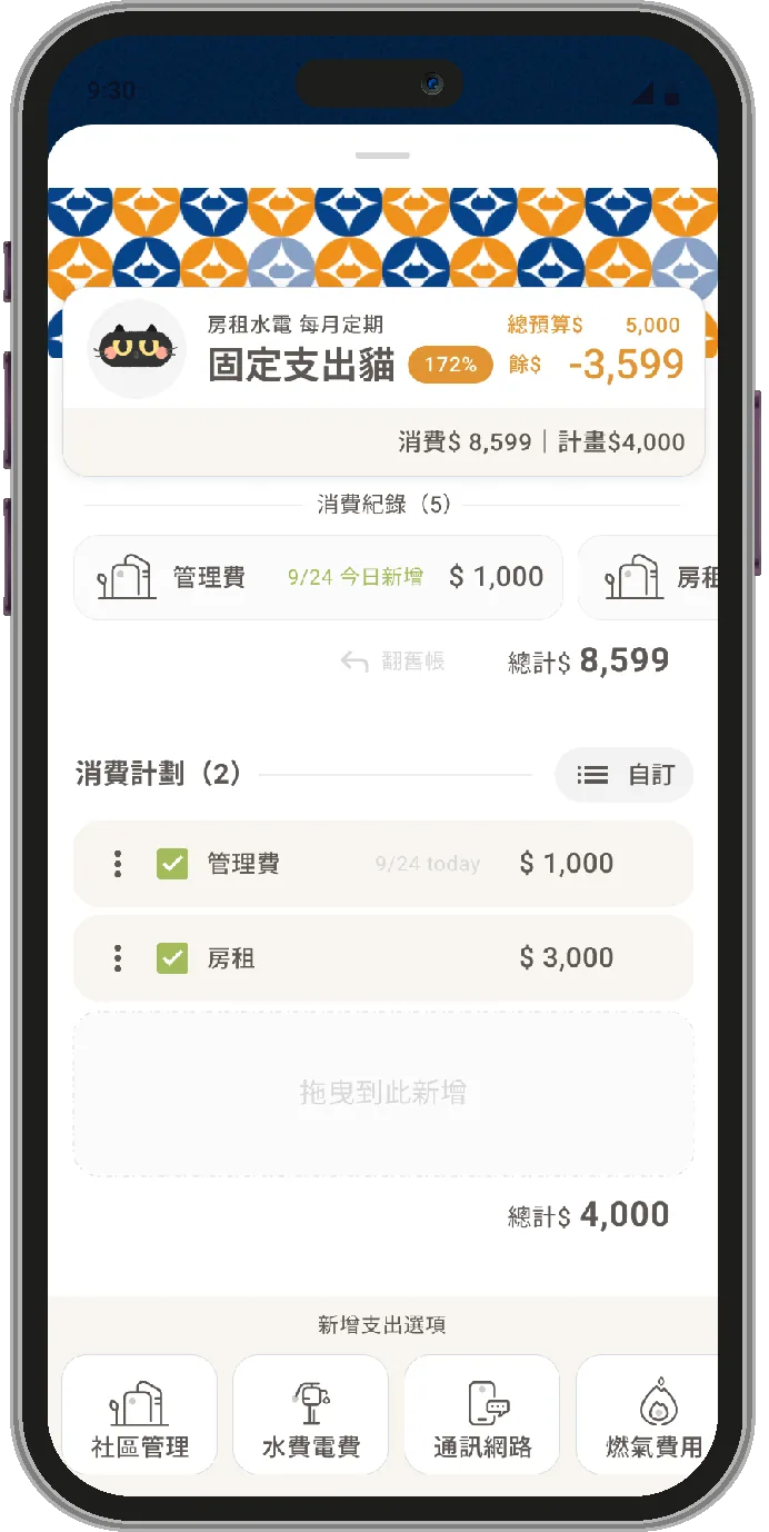 支出分配